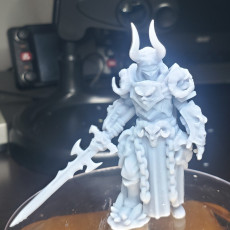 Picture of print of Death Knight with Greatsword (Male) (Pre-supported)