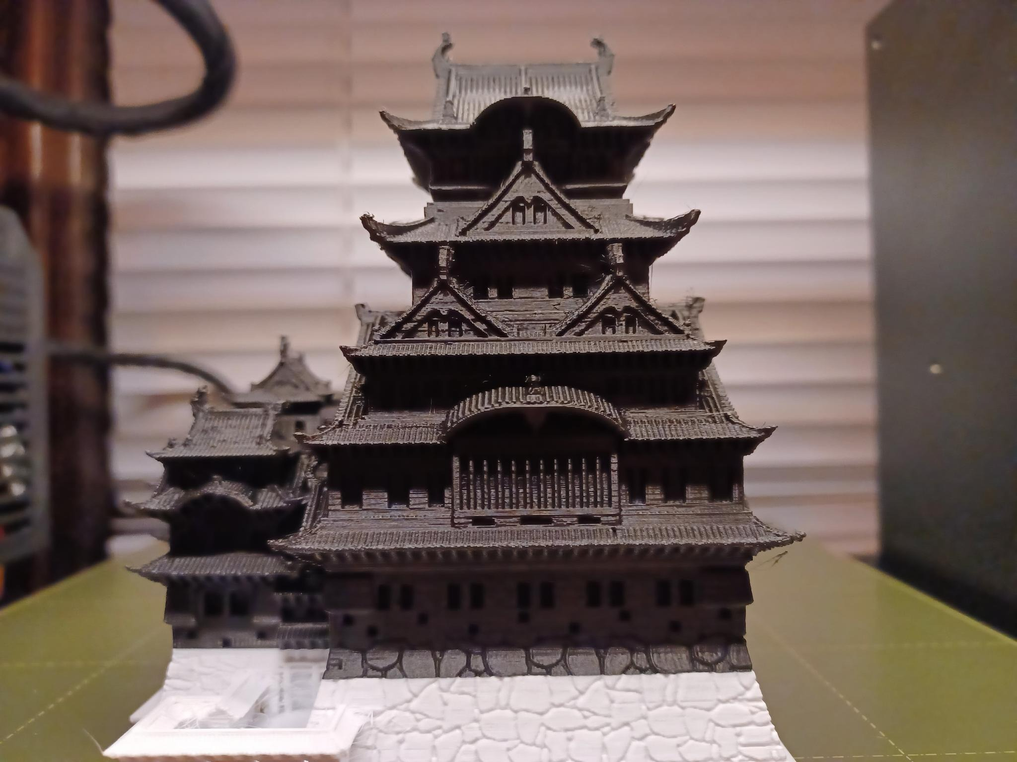 3D Printable Himeji Castle - Japan by MiniWorld3D