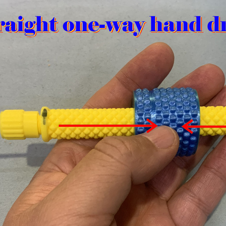 straight one-way manual hand drill