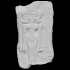 Limestone slab with nude female figure image