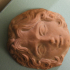 Face in terracotta image