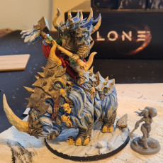 Picture of print of Gothrak on Armored Frosthorn - Frostmetal Clan Mounted Hero This print has been uploaded by Chris The Gamer!
