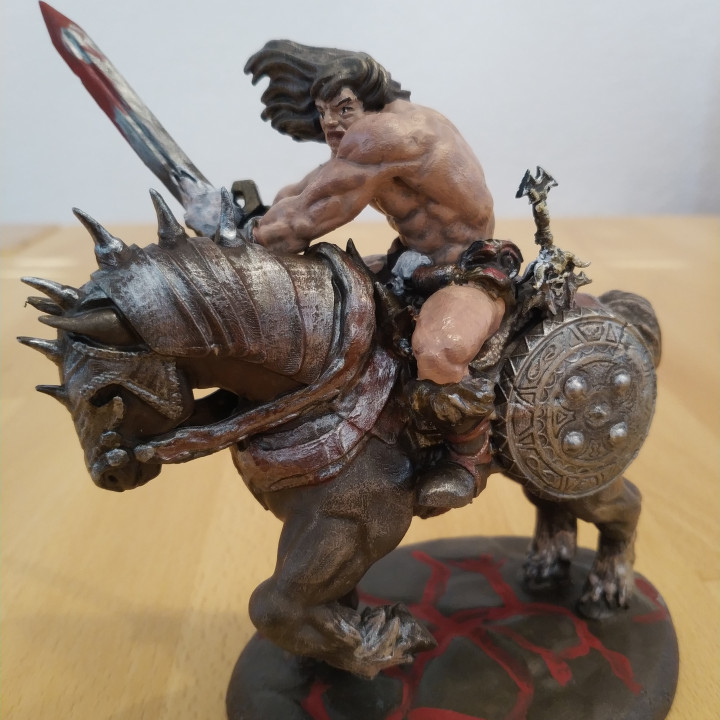 Barbarian with Horse