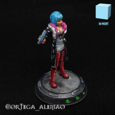 Picture of print of CYBERBABE LADY BOSS JENNILYN HARPER This print has been uploaded by PAPSIKELS MINIATURES