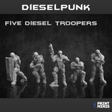 Diesel Troopers x 5 - Dieselpunk Collection