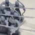 Elf Hero on Dragon miniature (28mm, modular) print image