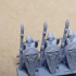 Elf Hero on Dragon miniature (28mm, modular) print image
