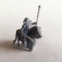 Elf Mounted Mage miniature (28mm, modular) image