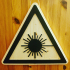 Laser Warning sign image