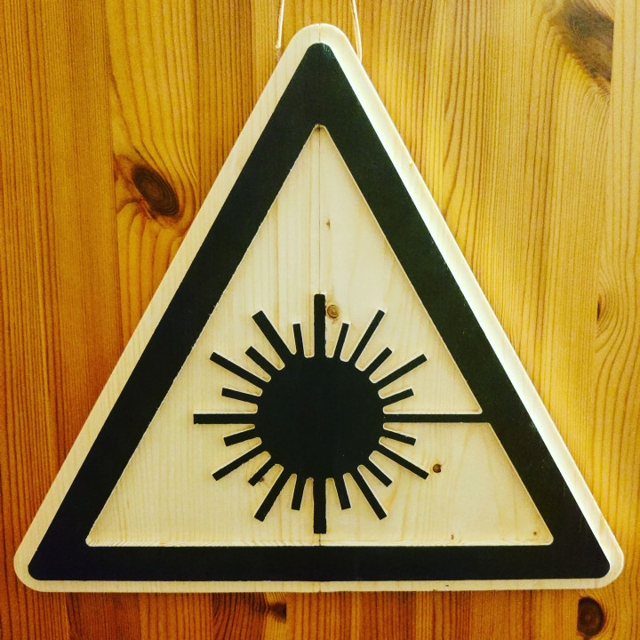 Laser Warning sign
