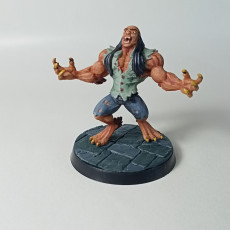 Picture of print of Bruce - werwolf- 32mm - DnD