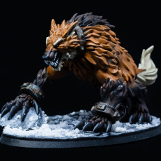 Picture of print of Fangrir- Giant Wolf - 32mm - DnD -