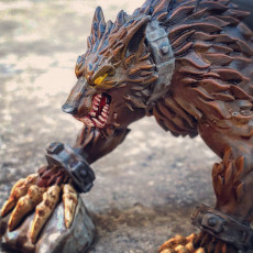 Picture of print of Fangrir- Giant Wolf - 32mm - DnD - This print has been uploaded by Juan Canez