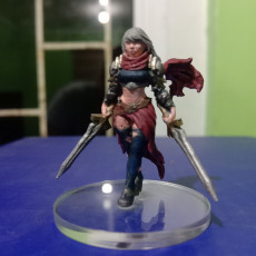 Picture of print of Melisa - Female fighter- 32mm - DnD