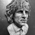 Syd Barrett - A Pink Floyd inspired head bust/wall hanging image