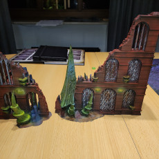 Picture of print of Tulipa, The Infested World. 3d Printing Designs Bundle. Alien Tyranid Scifi Ruins. Terrain and Scenery for Wargames