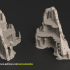 Tulipa, The Infested World. 3d Printing Designs Bundle. Alien Tyranid Scifi Ruins. Terrain and Scenery for Wargames image
