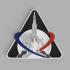 Artemis I mission logo - flat single color version image