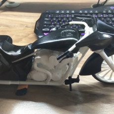 Picture of print of Bagger Chopper Motorcycle for 3D Printing STL File