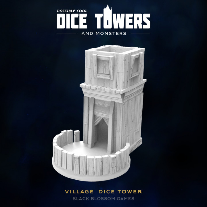 EX05 Classic Village Supportless :: Possibly Cool Dice Tower's Cover