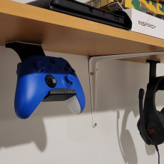 Picture of print of Under Desk Xbox Controller Mount