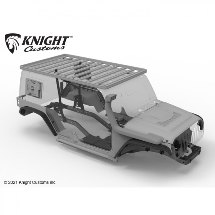 3D Printable Axial SCX10ii 2017 Jeep JK parts set by Knight Customs