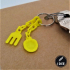Useless Spoon and Fork Keychain image