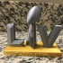 Super Bowl 55 (LV) - Trophy Logo Stand image