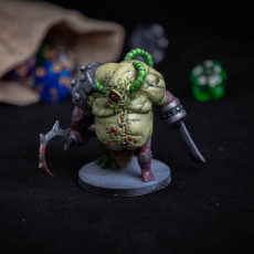 Picture of print of Abomination Berserker Miniature - pre-supported