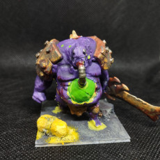 Picture of print of Abomination Plaguebringer Miniature - pre-supported