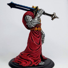 Picture of print of Vold the Dead Lord 32mm and 75mm pre-supported