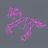 Geometric horse image
