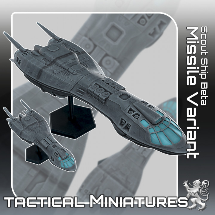 Scout Ship Beta Missile Variant Tactical Miniatures's Cover