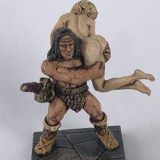Picture of print of HeroQuest barbarian resculpt