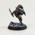 Young Female Half Orc Rogue with Dual Scimitars (PRESUPPORTED) print image