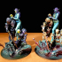 Diorama Laedria the Necromancer with skeletons pre-supported print image