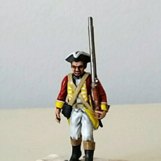 Picture of print of 1750 British infantry