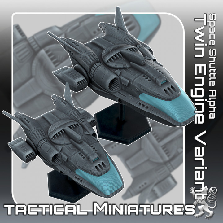Space Shuttle Alpha Twin Engine Variant Tactical Miniatures's Cover