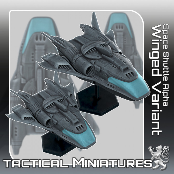 Space Shuttle Alpha Winged Variant Tactical Miniatures's Cover