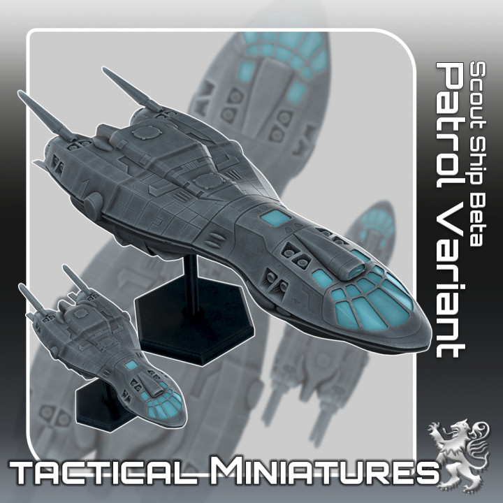 Scout Ship Beta Patrol Variant Tactical Miniatures's Cover