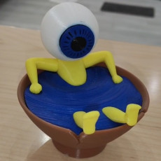 Picture of print of eyeball Father in a teacup