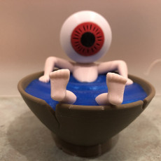 Picture of print of eyeball Father in a teacup