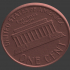 One Cent, Lincoln Memorial image