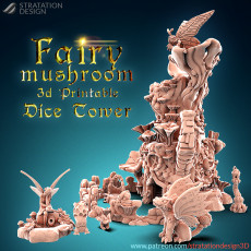 Fairy Mushroom Dice Tower