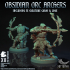 The Obsidian Orc Warband - Archers x8 - PreSupported image