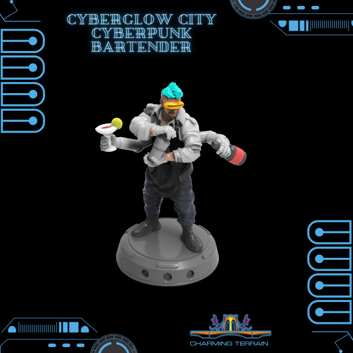 $2.90CyberGlow City Cyberpunk Bartender