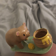 Picture of print of Bear cub lipstick holder