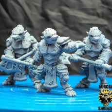 Picture of print of Armoured Wolfen (pre supported)