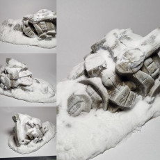 Picture of print of Dark Realms Dwarves - Ruined Statue Head