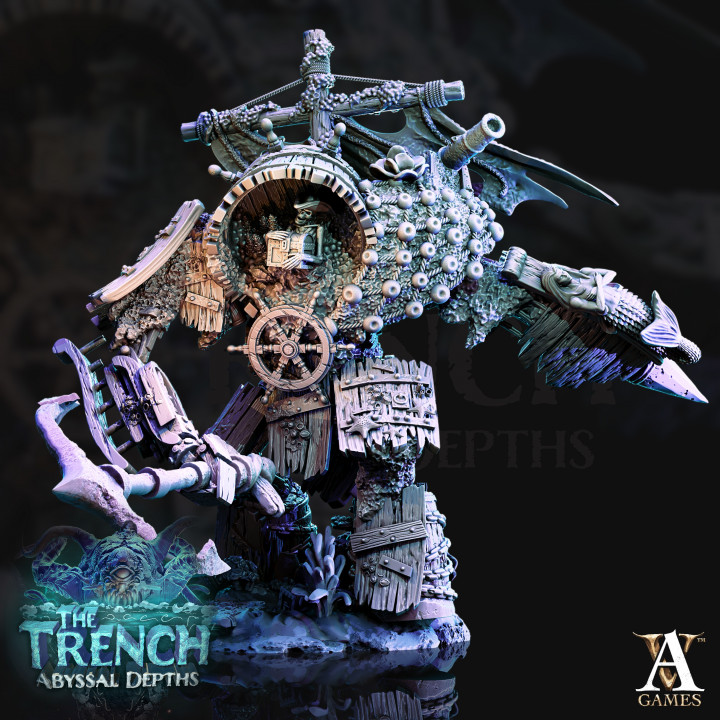 40mmBoneshop The Trench Abyssal Depths „Morlok 2" Archvillain Games32mm